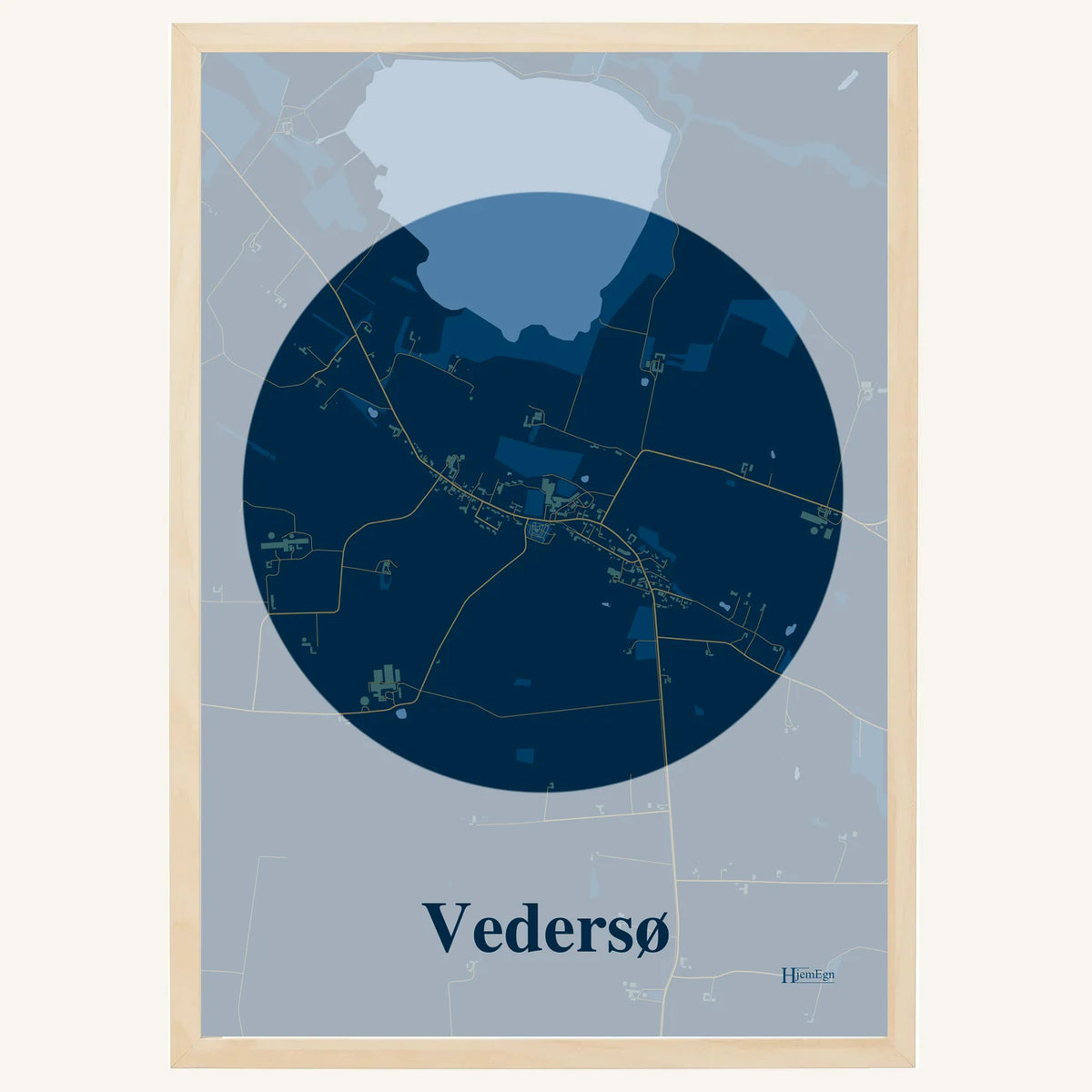 Vedersø plakat – Centrum 2026 – Mørk blå