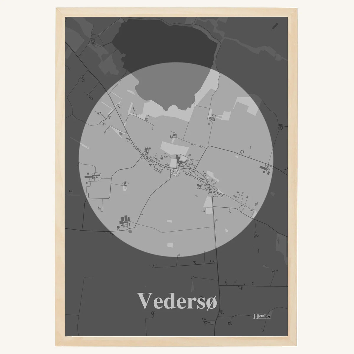 Vedersø plakat – Centrum 2026 – Lys pastel grå