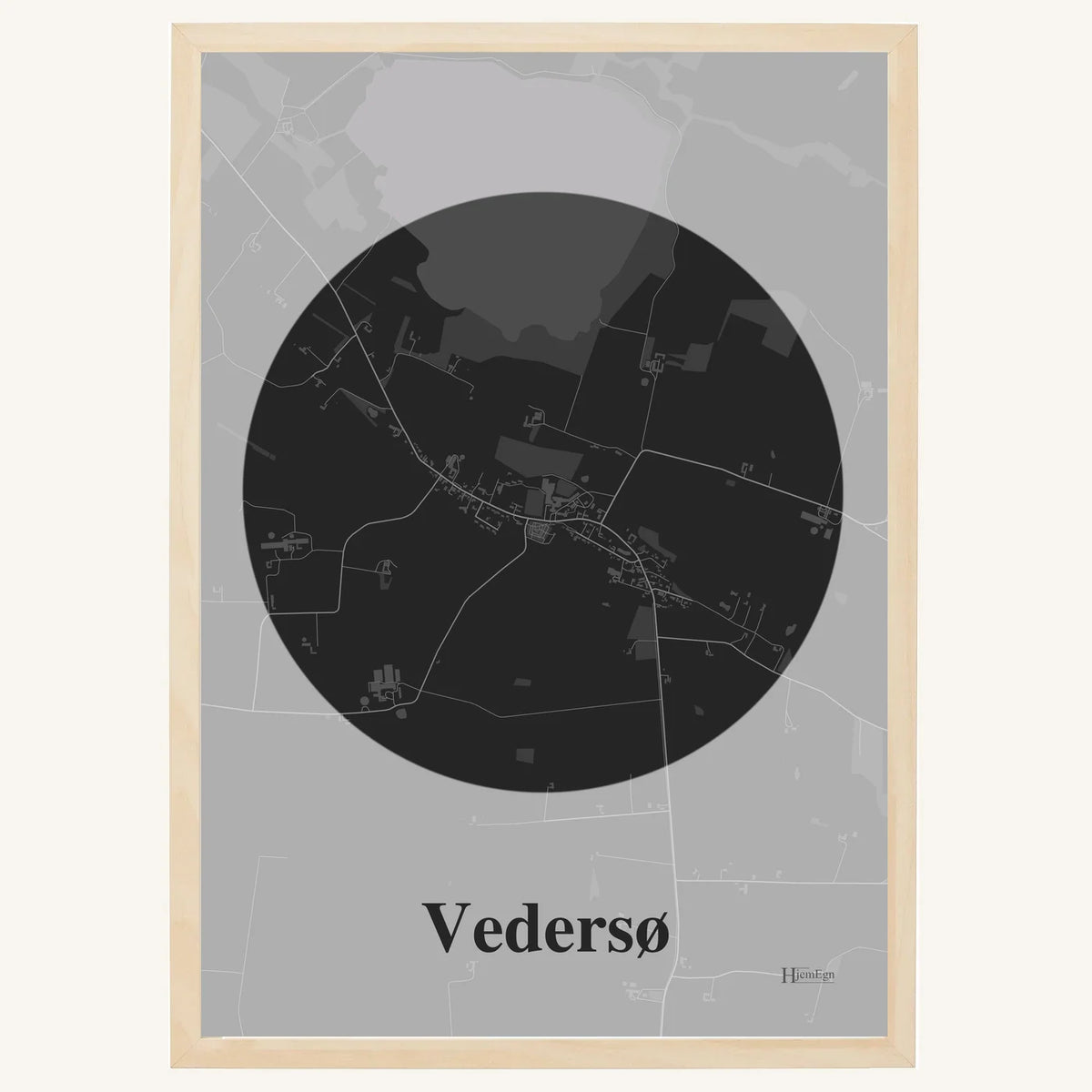 Vedersø plakat – Centrum 2026 – Mørk grå