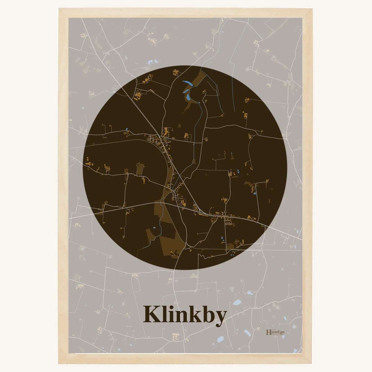Klinkby plakat – Centrum 2026 – Mørk brun