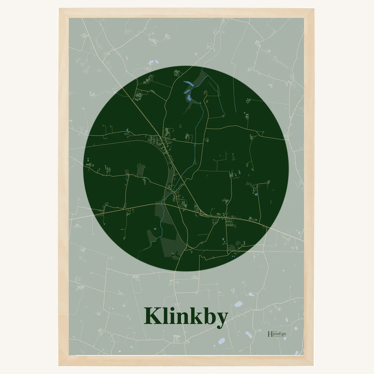 Klinkby plakat – Centrum 2026 – Mørk grøn