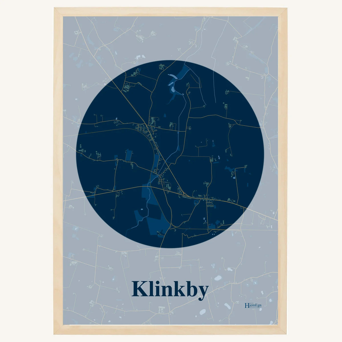 Klinkby plakat – Centrum 2026 – Mørk blå