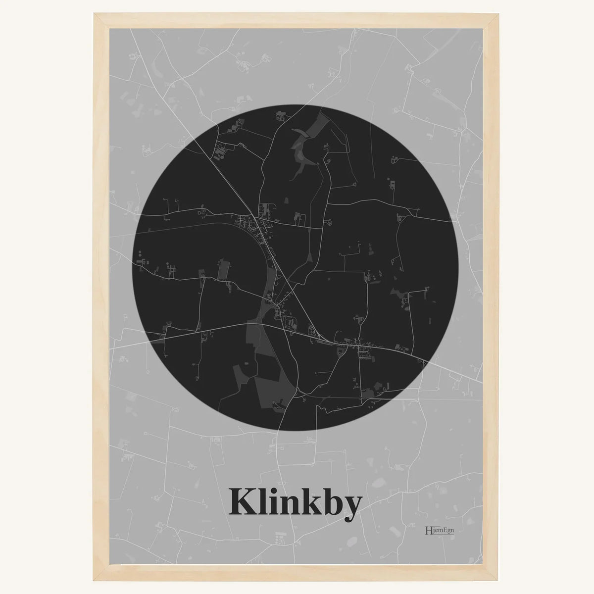 Klinkby plakat – Centrum 2026 – Mørk grå