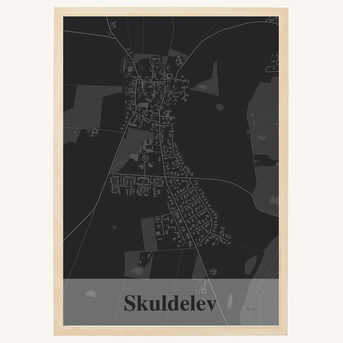 Skuldelev plakat – Firkantet 2026 – Mørk grå