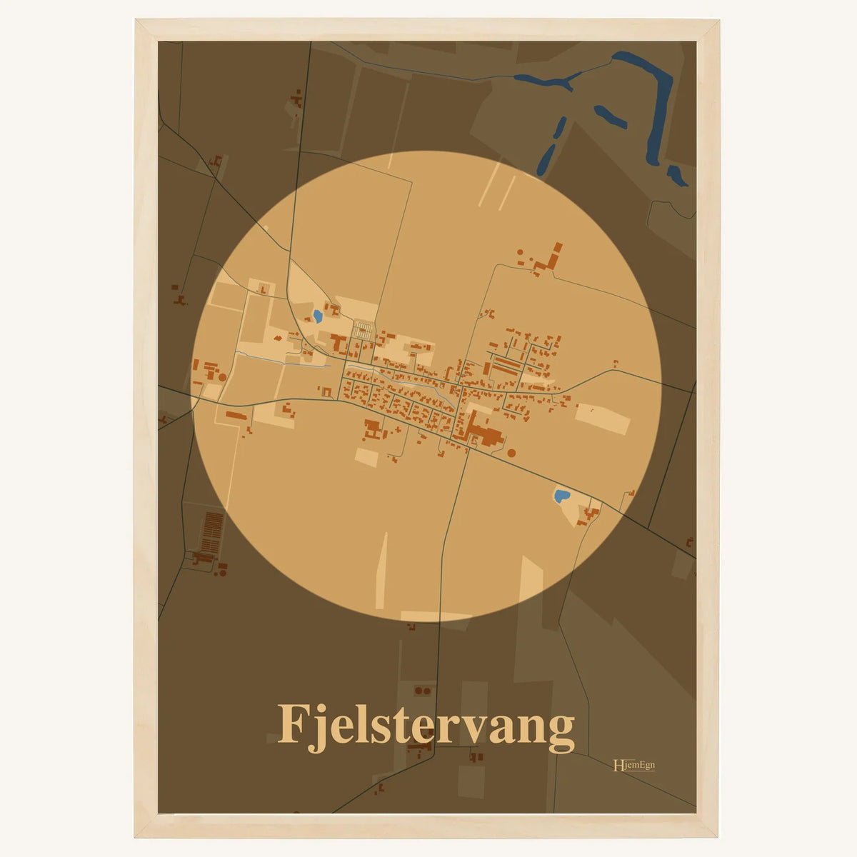 Fjelstervang plakat – Centrum 2026 – Lys pastel brun