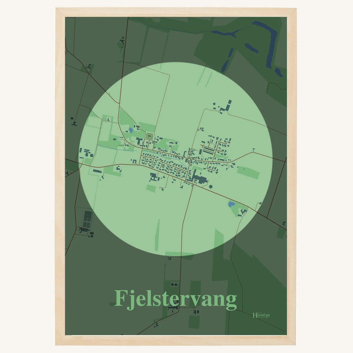 Fjelstervang plakat – Centrum 2026 – Lys pastel grøn