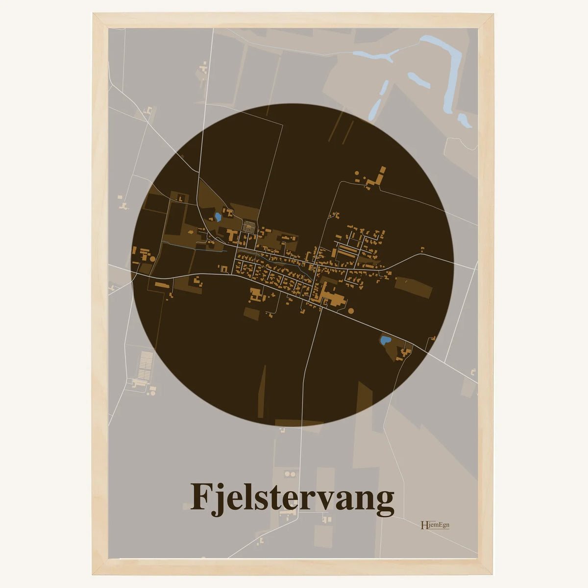 Fjelstervang plakat – Centrum 2026 – Mørk brun