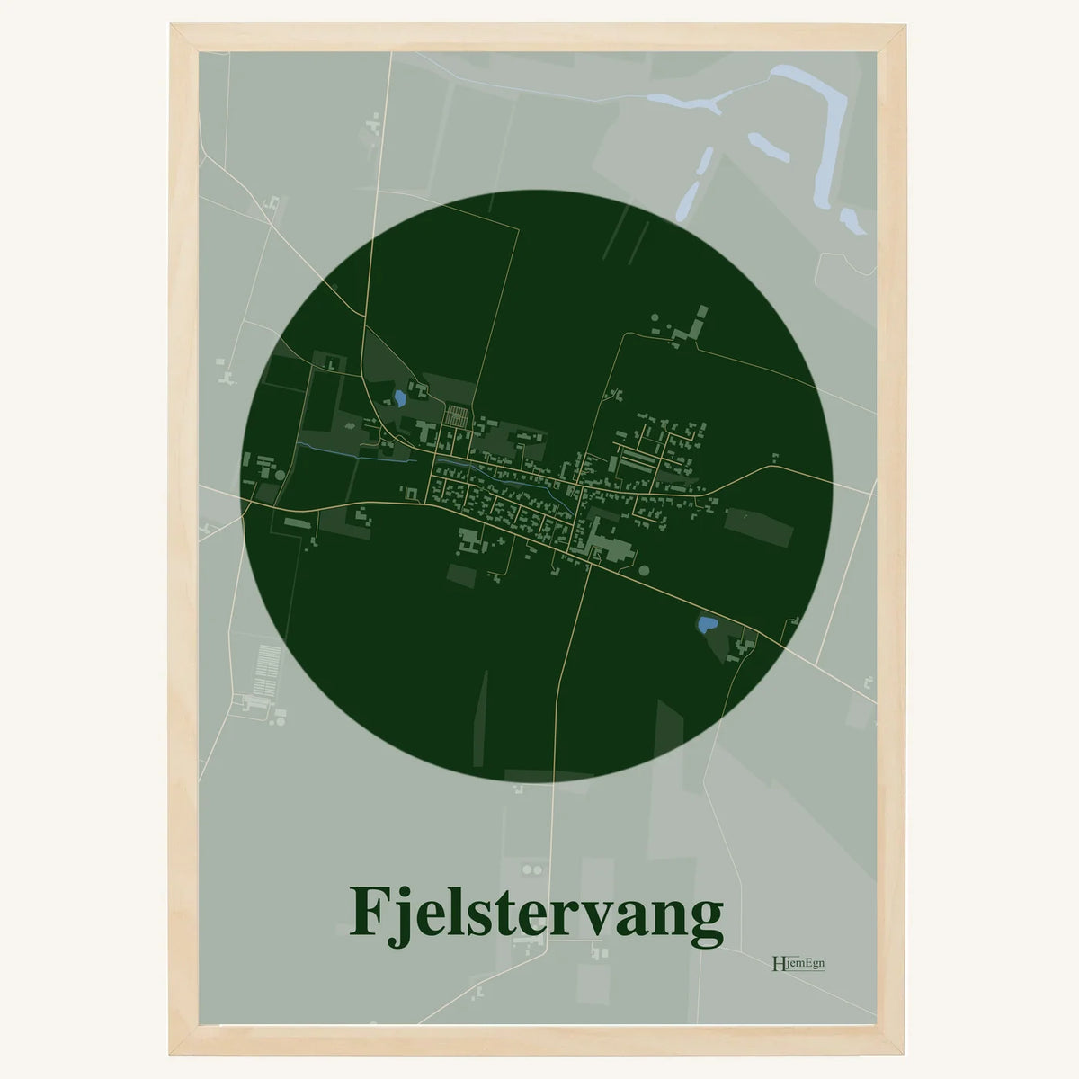 Fjelstervang plakat – Centrum 2026 – Mørk grøn