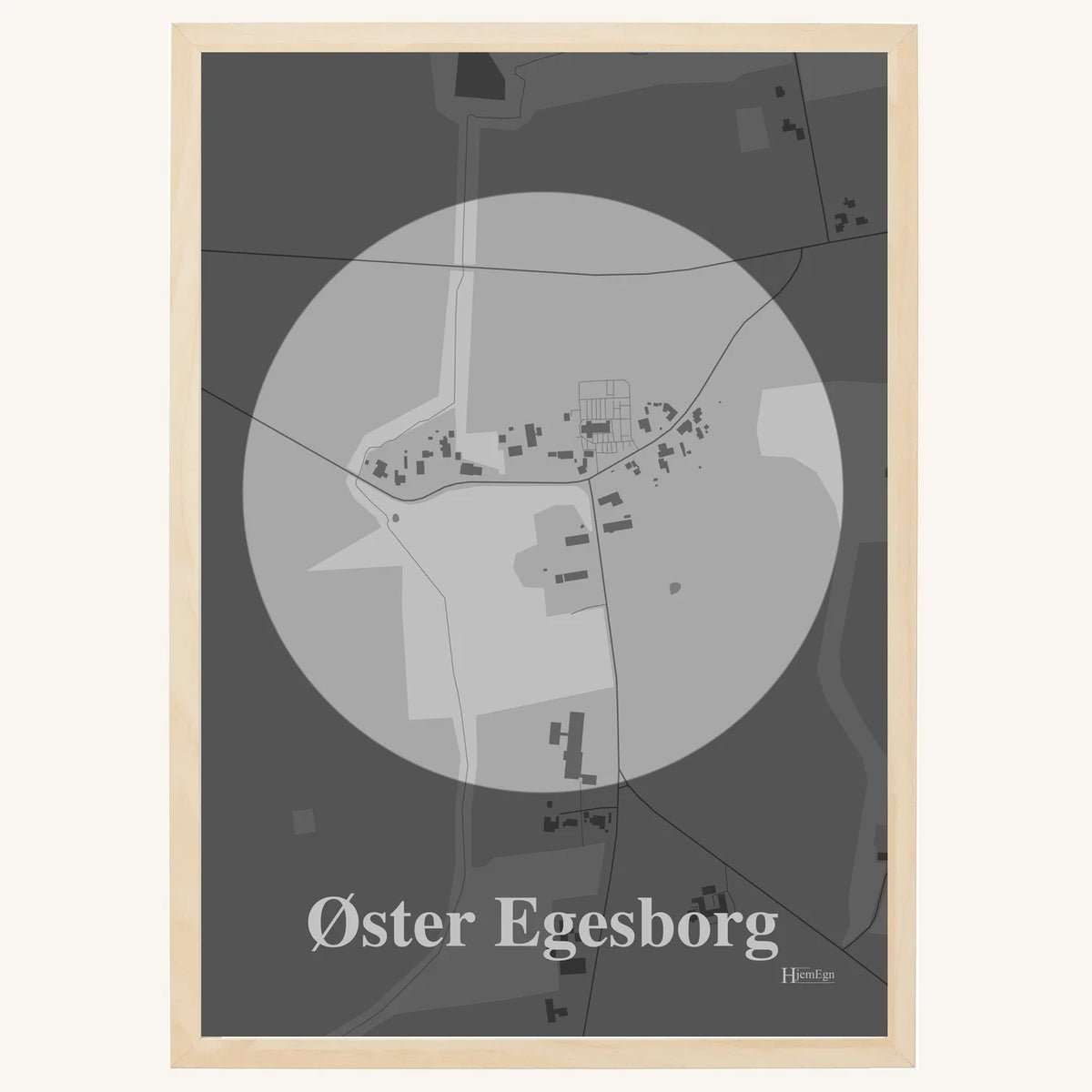 Øster Egesborg plakat – Centrum 2026 – Lys pastel grå