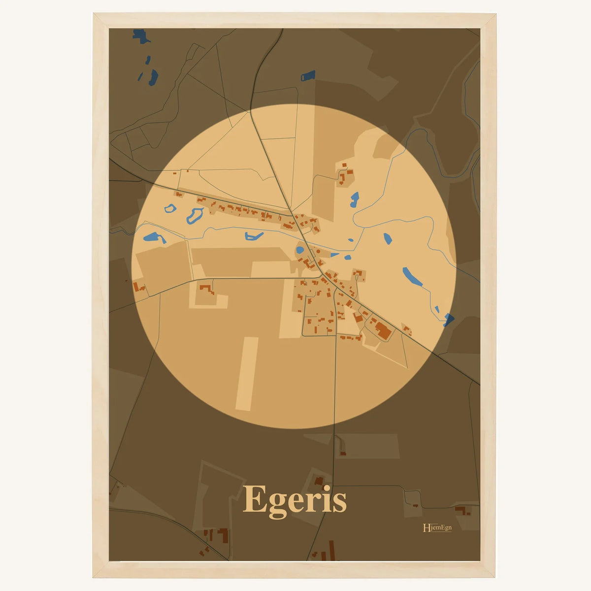 Egeris plakat – Centrum 2026 – Lys pastel brun