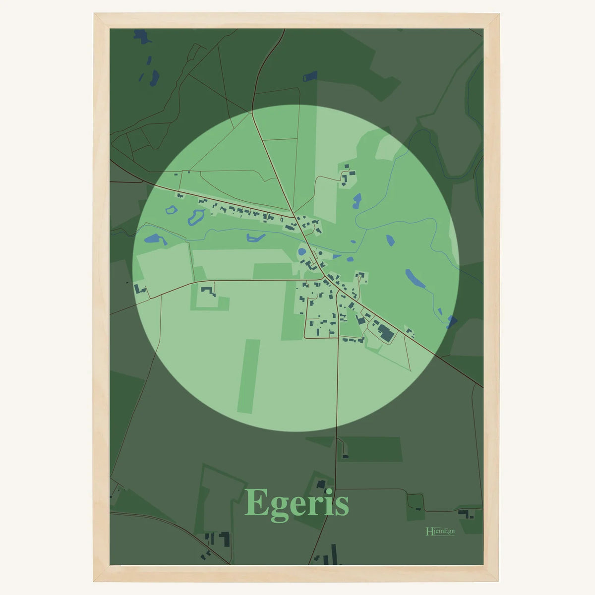 Egeris plakat – Centrum 2026 – Lys pastel grøn