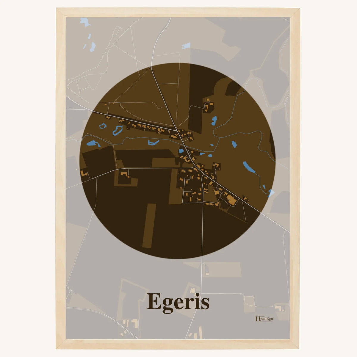 Egeris plakat – Centrum 2026 – Mørk brun