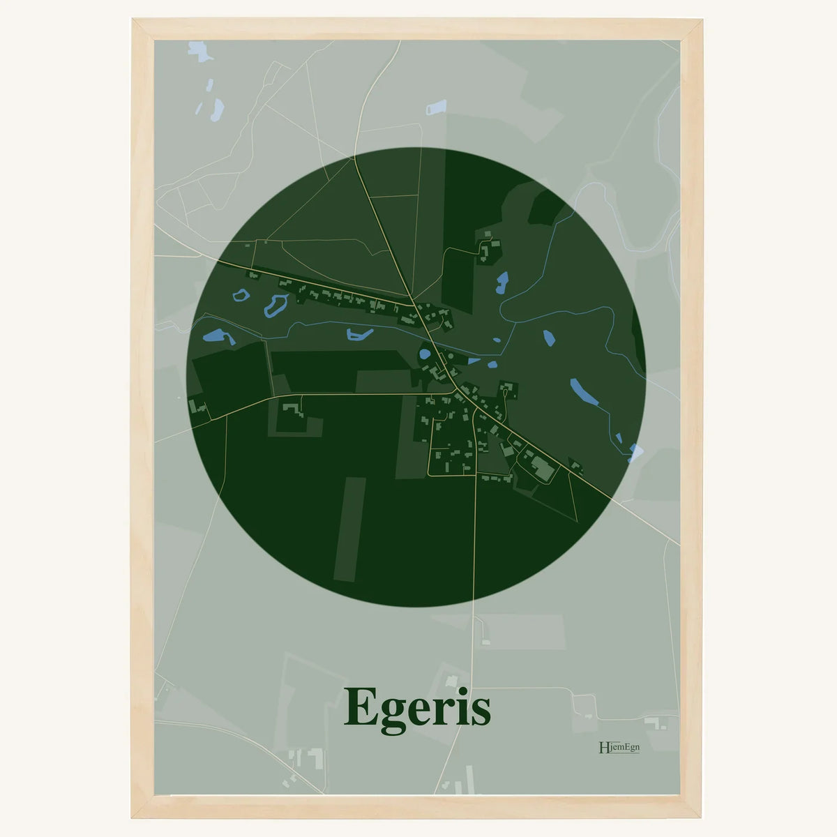 Egeris plakat – Centrum 2026 – Mørk grøn