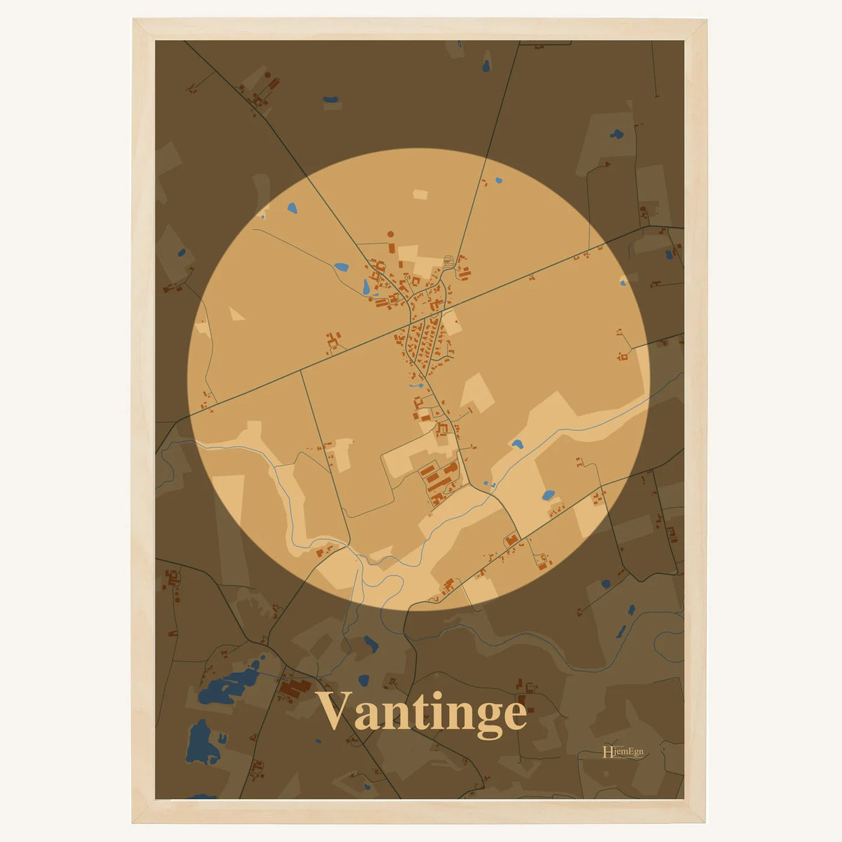 Vantinge plakat – Centrum 2026 – Lys pastel brun