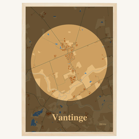 Vantinge plakat – Centrum 2026 – Lys pastel brun