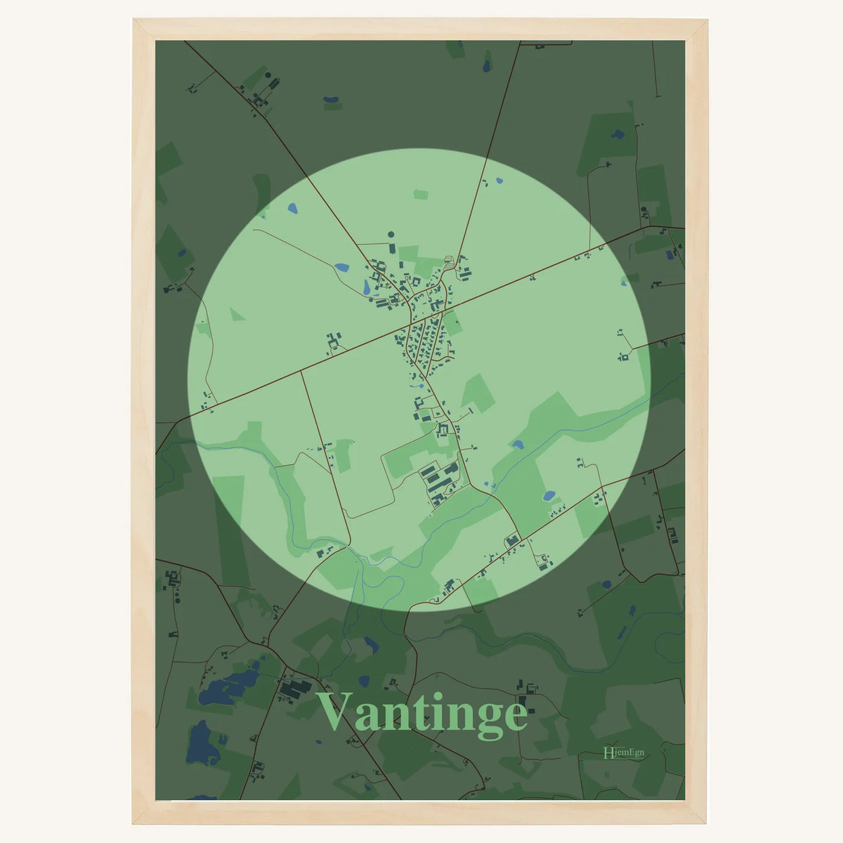 Vantinge plakat – Centrum 2026 – Lys pastel grøn