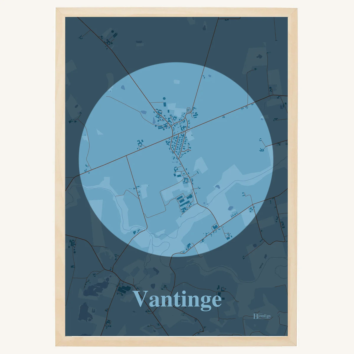 Vantinge plakat – Centrum 2026 – Lys pastel blå