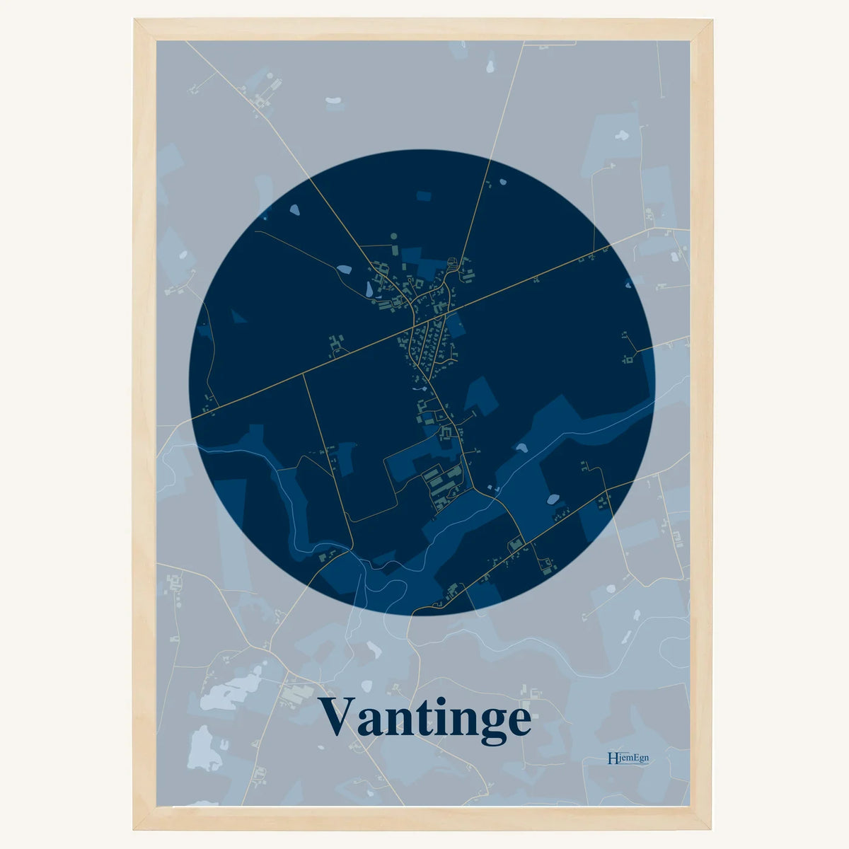 Vantinge plakat – Centrum 2026 – Mørk blå