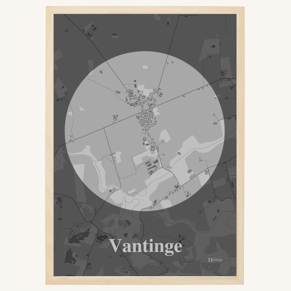 Vantinge plakat – Centrum 2026 – Lys pastel grå
