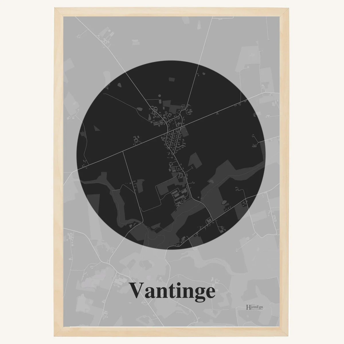 Vantinge plakat – Centrum 2026 – Mørk grå