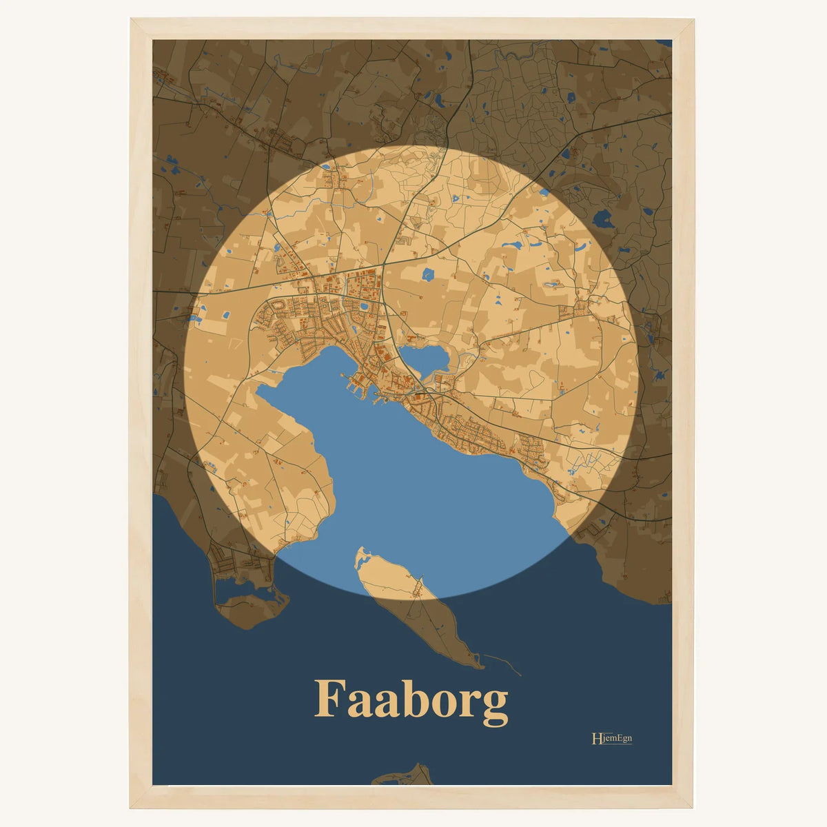 Faaborg plakat – Centrum 2026 – Lys pastel brun