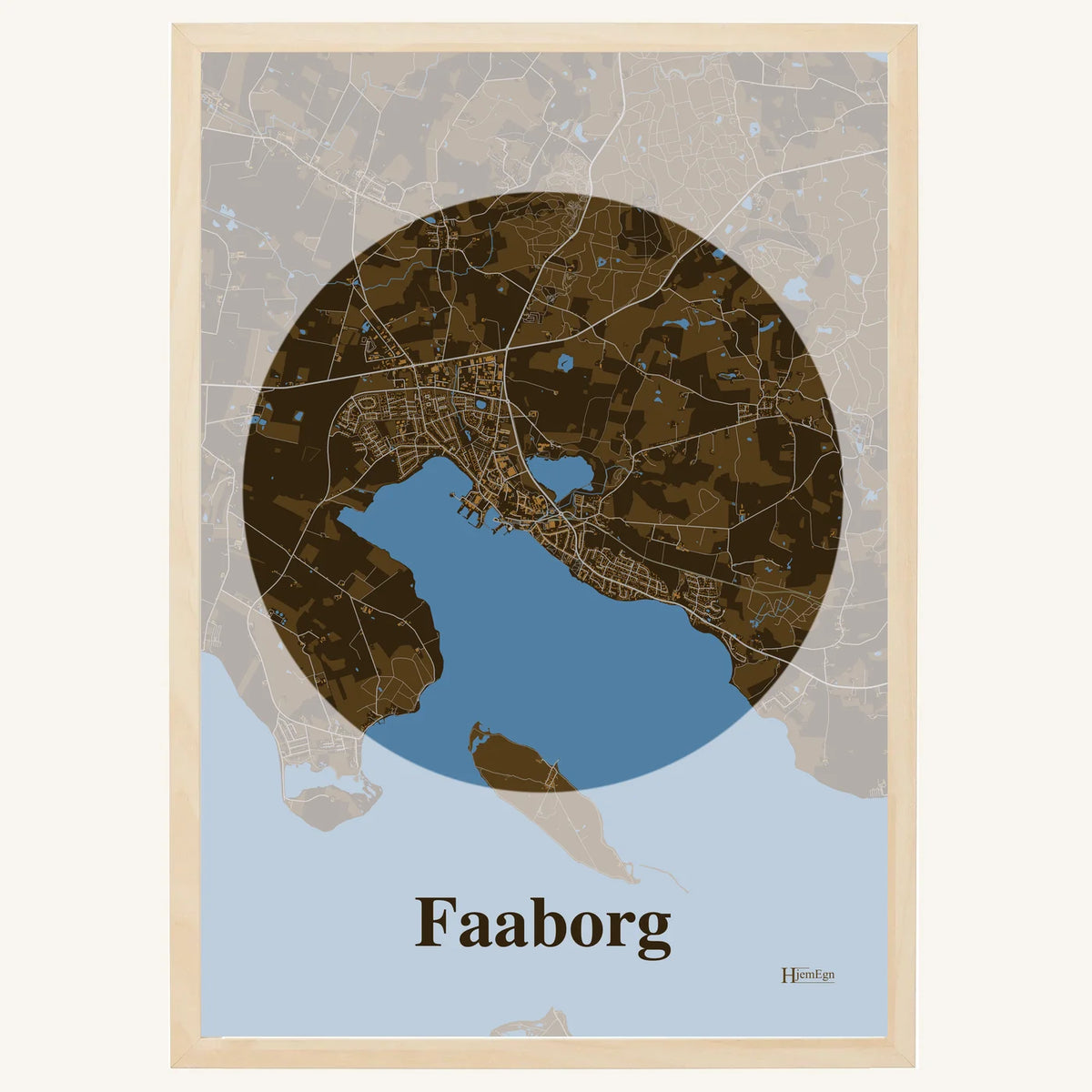 Faaborg plakat – Centrum 2026 – Mørk brun