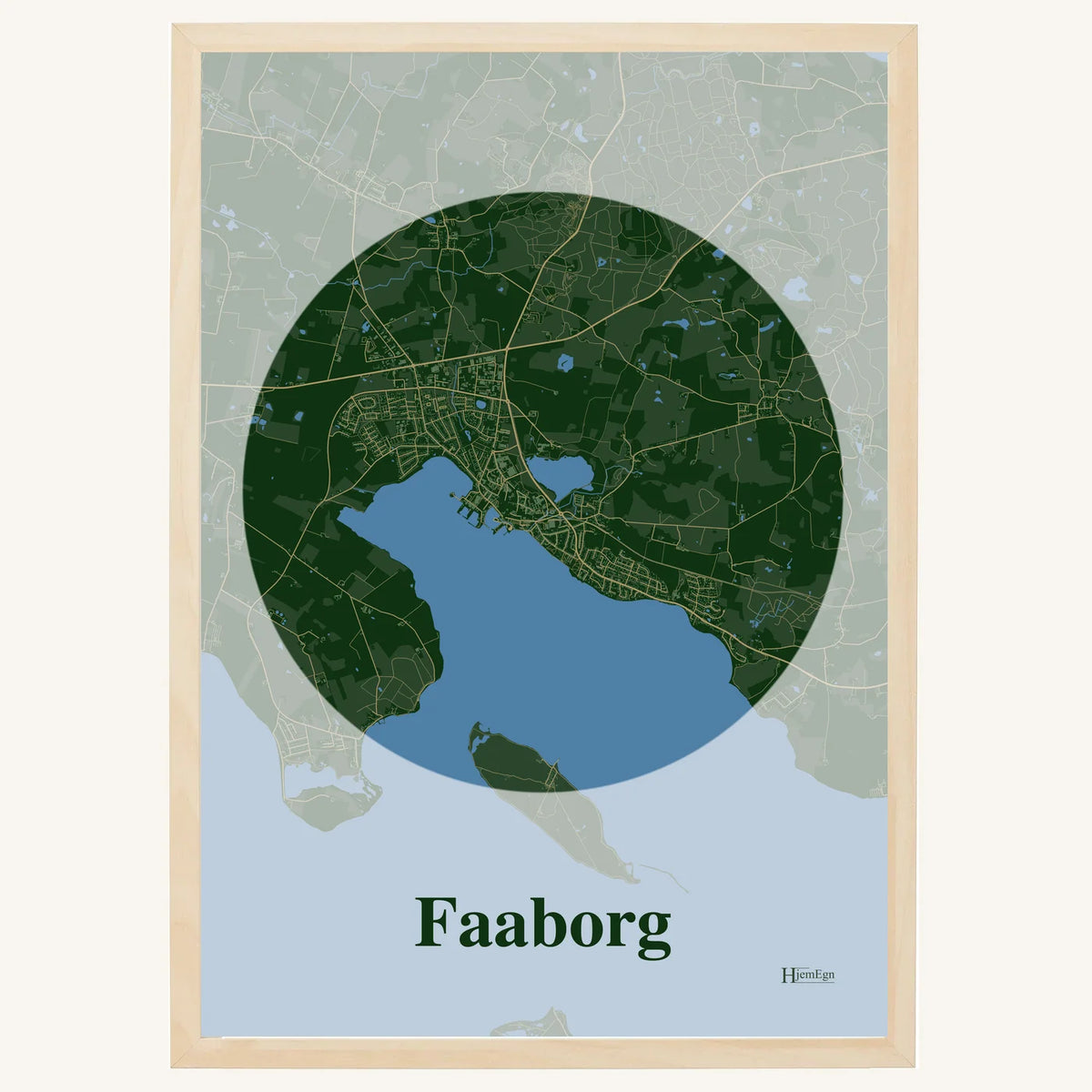 Faaborg plakat – Centrum 2026 – Mørk grøn