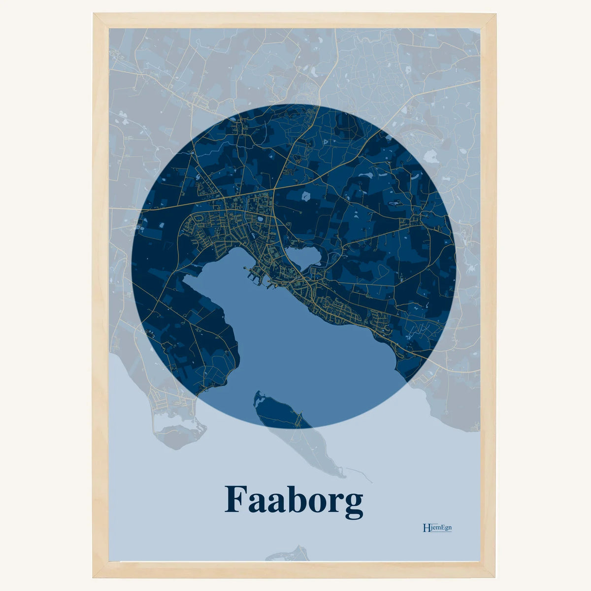 Faaborg plakat – Centrum 2026 – Mørk blå
