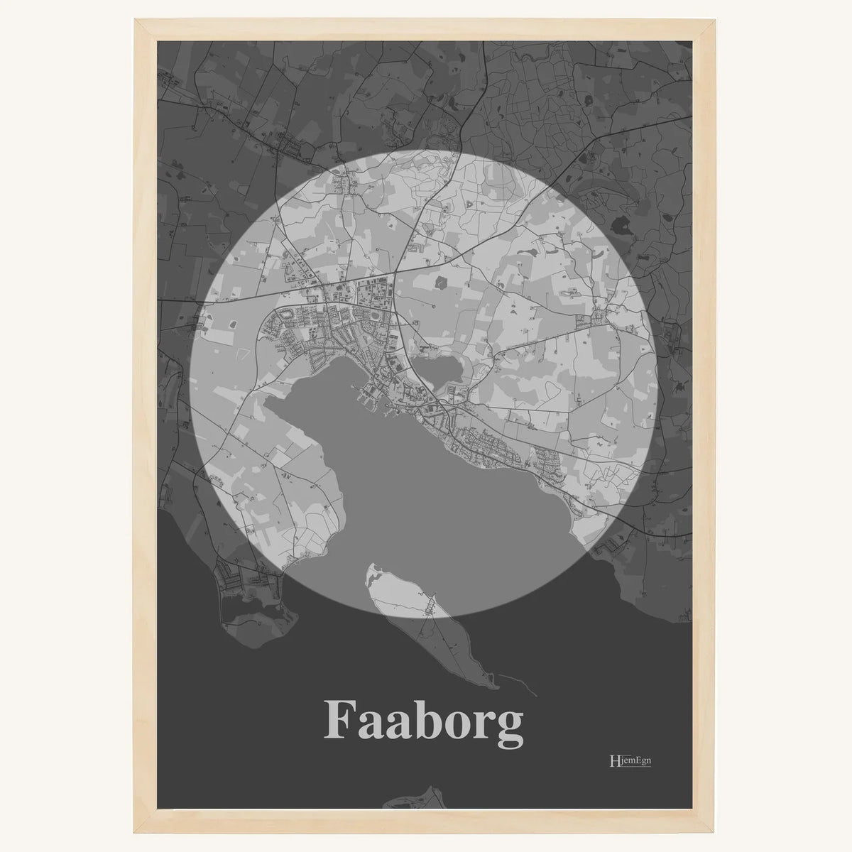 Faaborg plakat – Centrum 2026 – Lys pastel grå