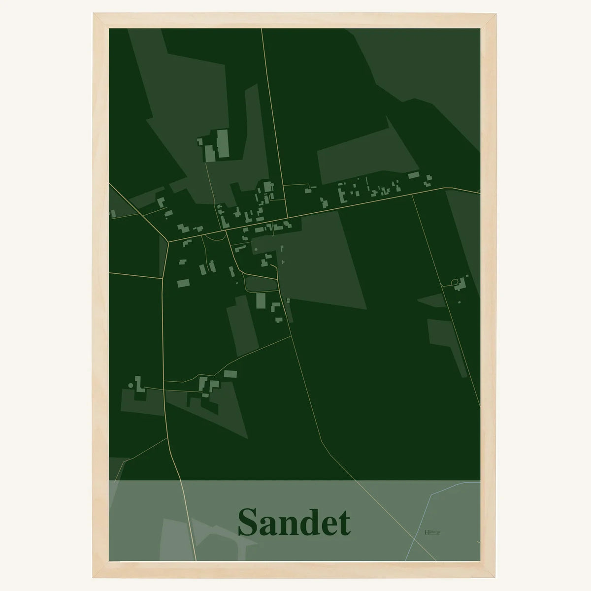 Sandet plakat – Firkantet 2026 – Mørk grøn