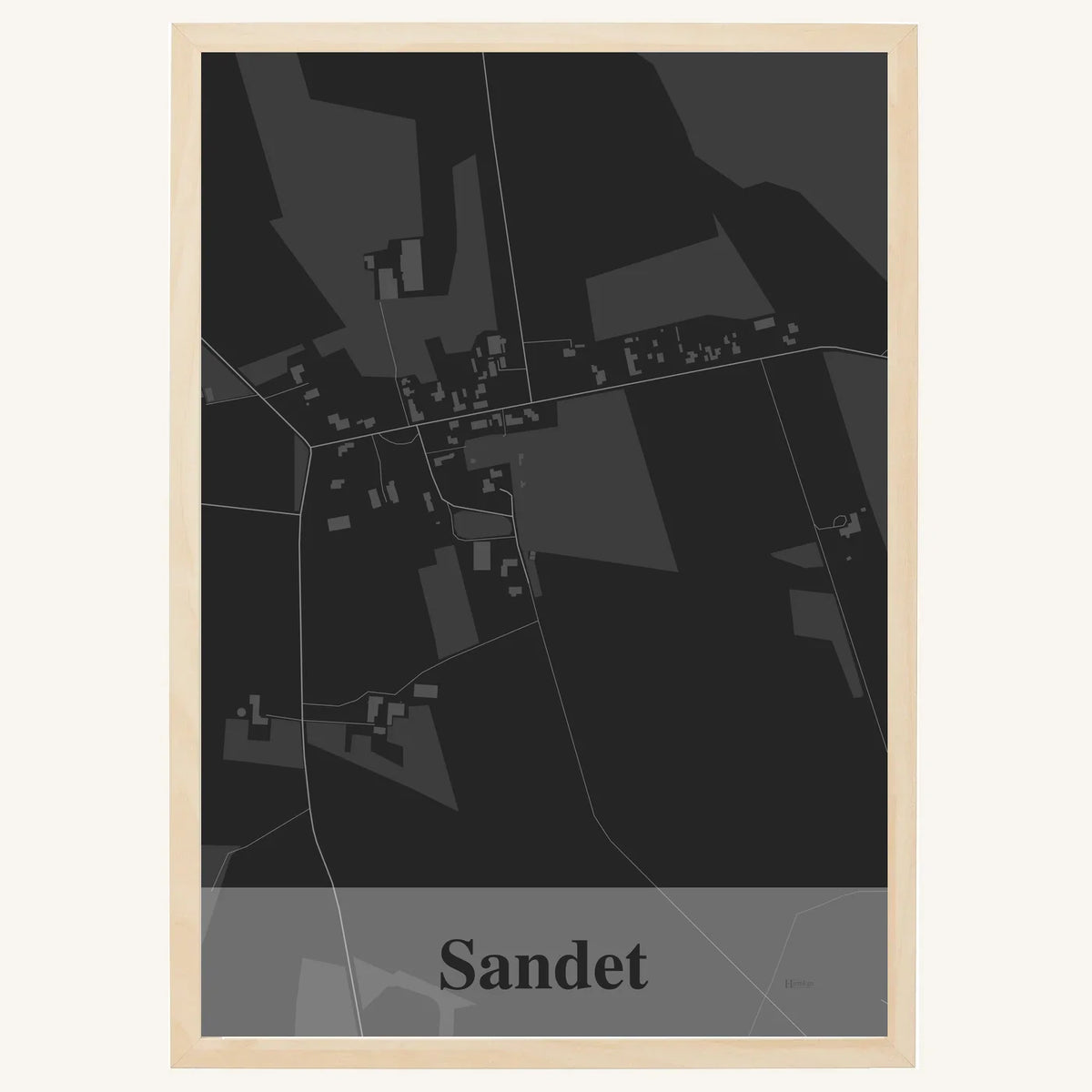 Sandet plakat – Firkantet 2026 – Mørk grå
