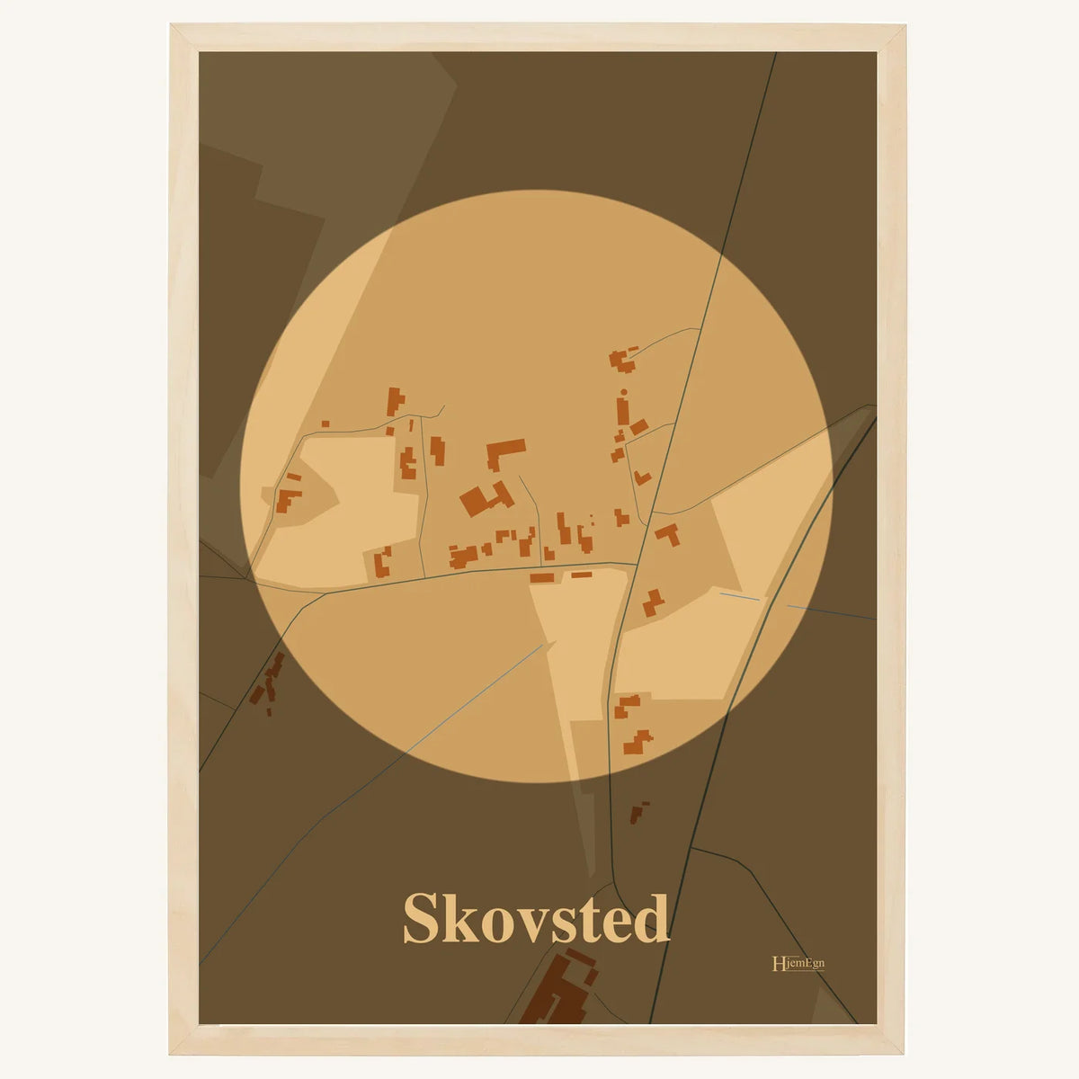 Skovsted plakat – Centrum 2026 – Lys pastel brun