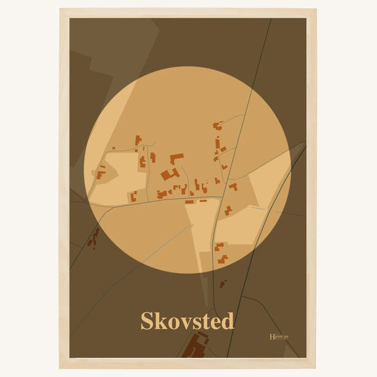 Skovsted plakat – Centrum 2026 – Lys pastel brun