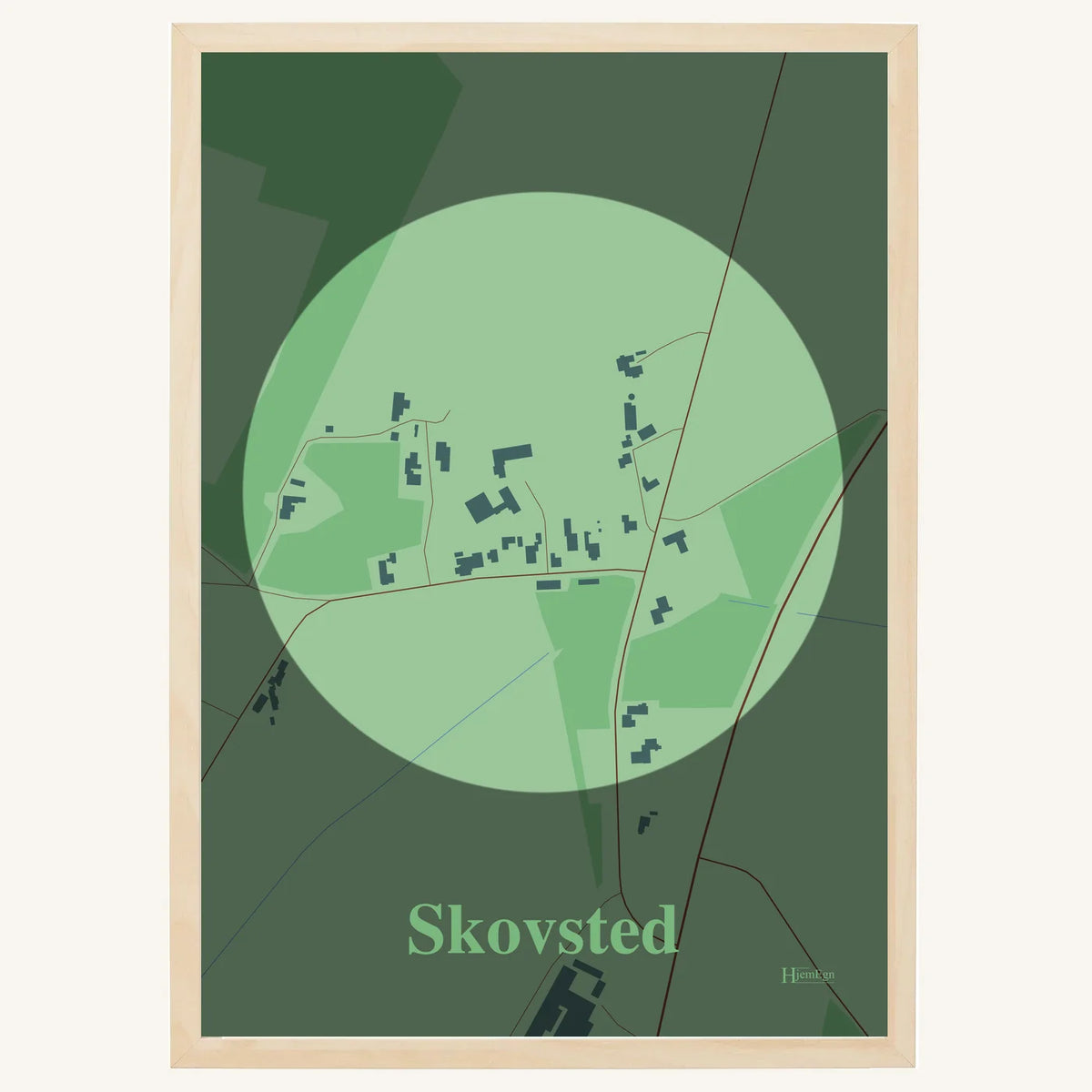 Skovsted plakat – Centrum 2026 – Lys pastel grøn