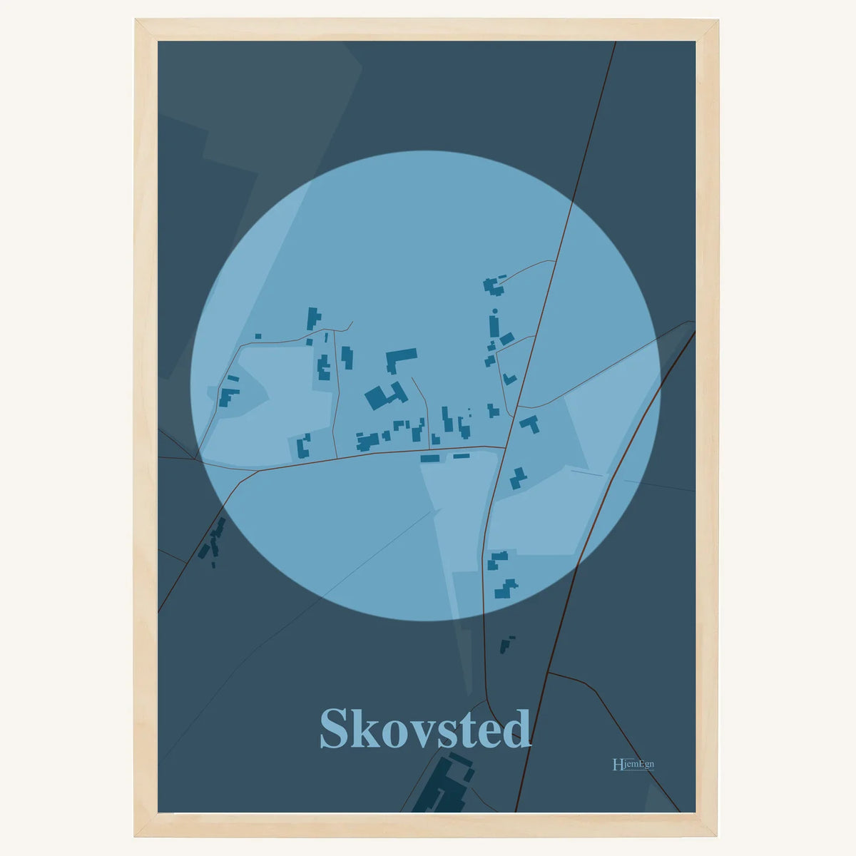 Skovsted plakat – Centrum 2026 – Lys pastel blå