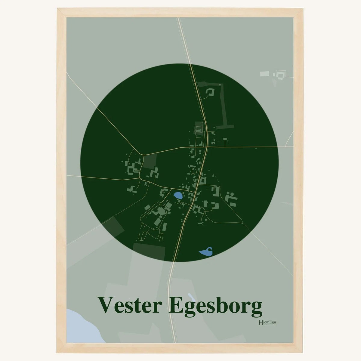 Vester Egesborg plakat – Centrum 2026 – Mørk grøn