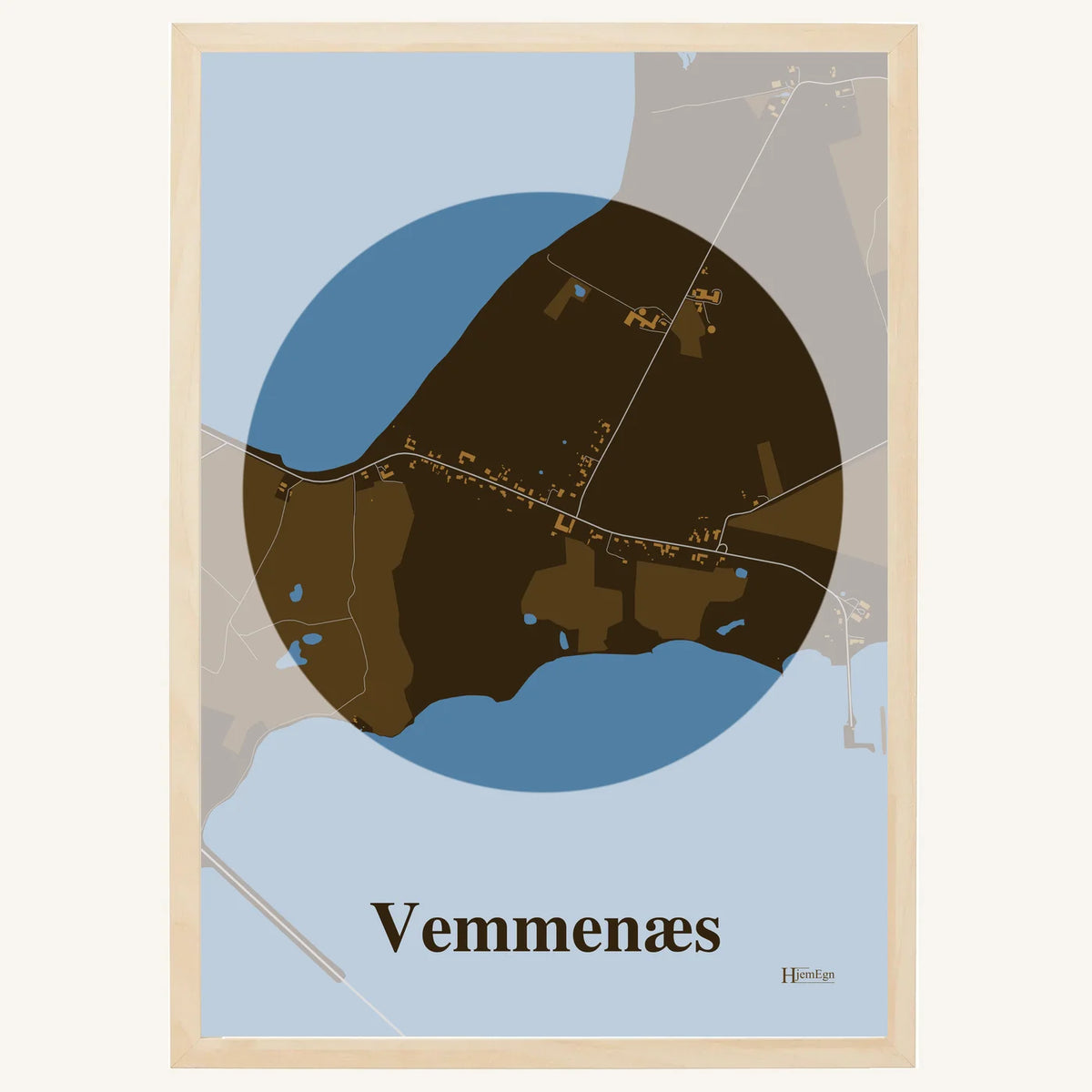 Vemmenæs plakat – Centrum 2026 – Mørk brun