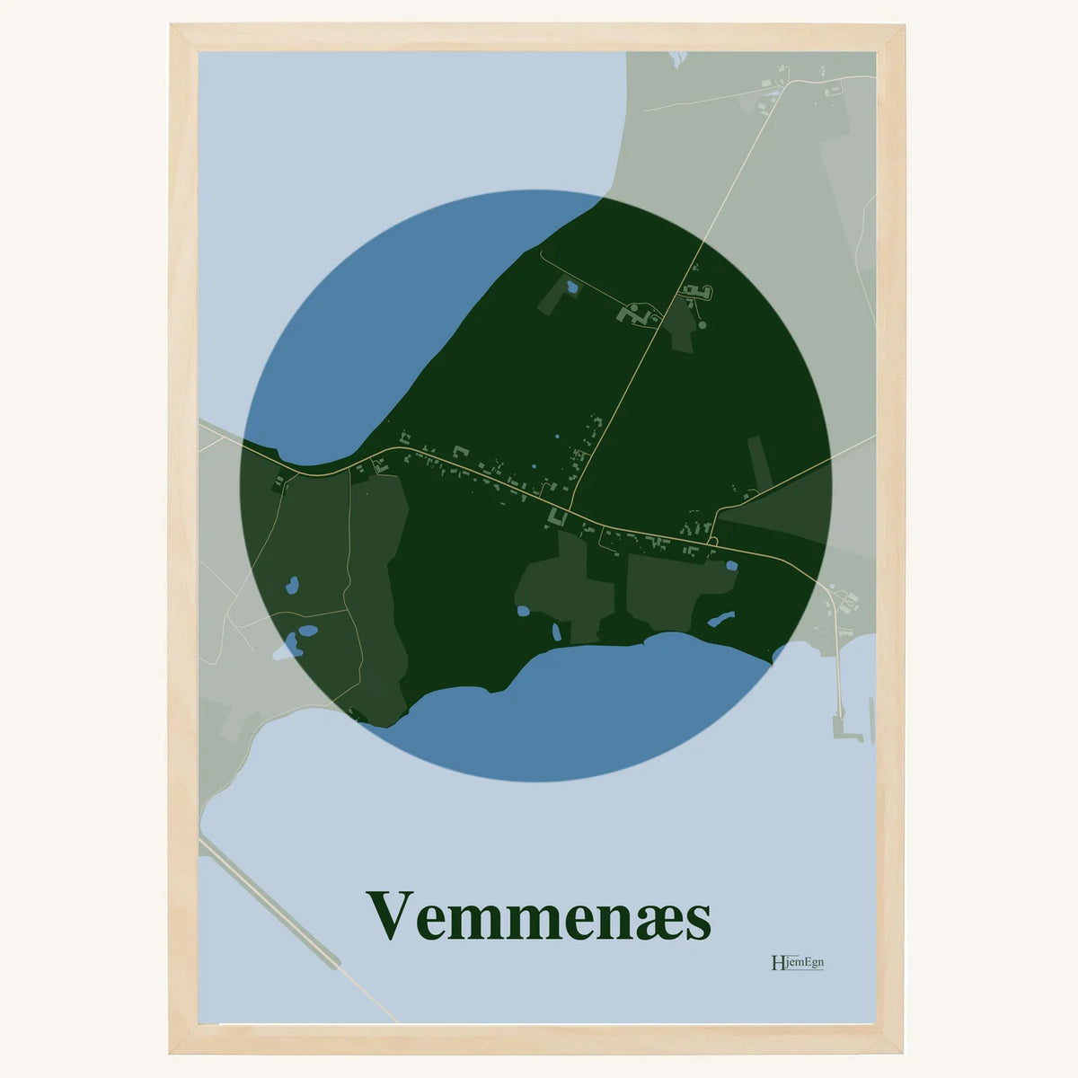 Vemmenæs plakat – Centrum 2026 – Mørk grøn
