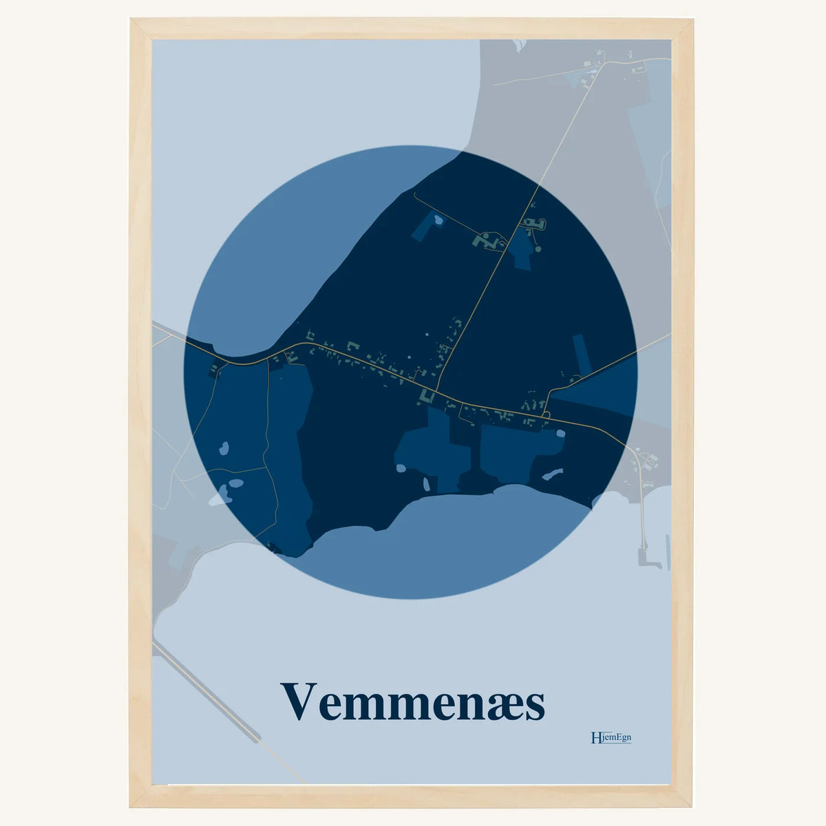 Vemmenæs plakat – Centrum 2026 – Mørk blå