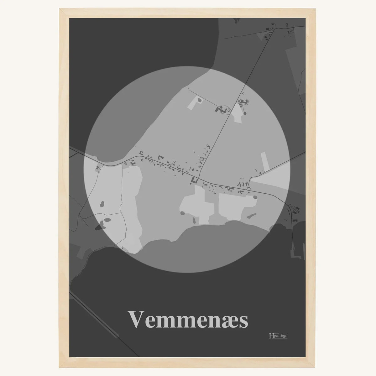Vemmenæs plakat – Centrum 2026 – Lys pastel grå