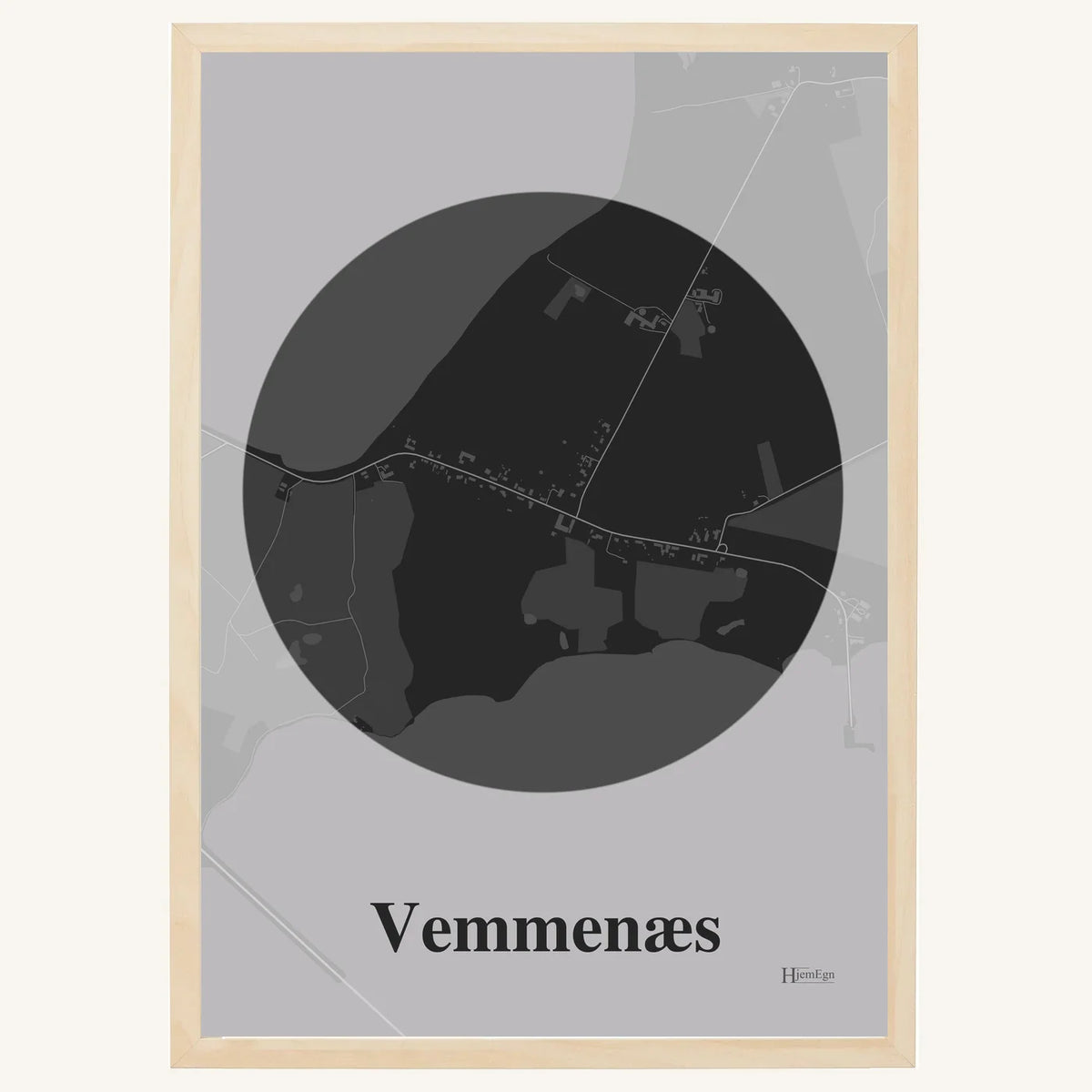 Vemmenæs plakat – Centrum 2026 – Mørk grå