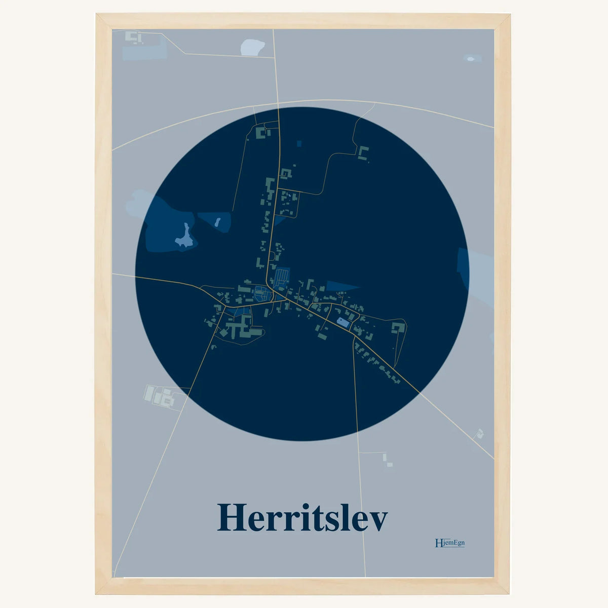 Herritslev plakat – Centrum 2026 – Mørk blå