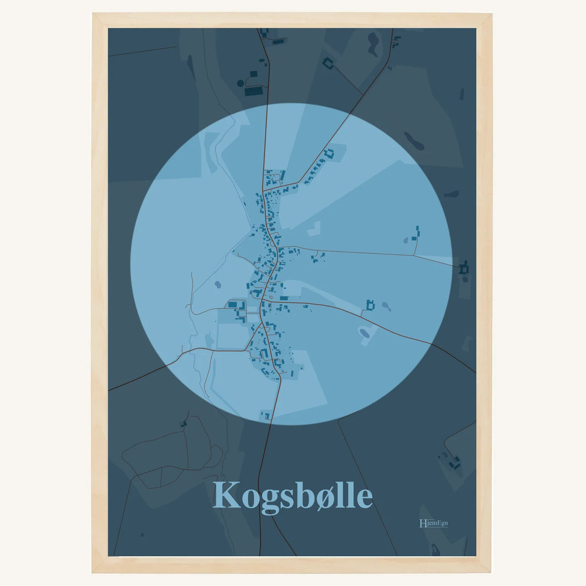 Kogsbølle plakat – Centrum 2026 – Lys pastel blå