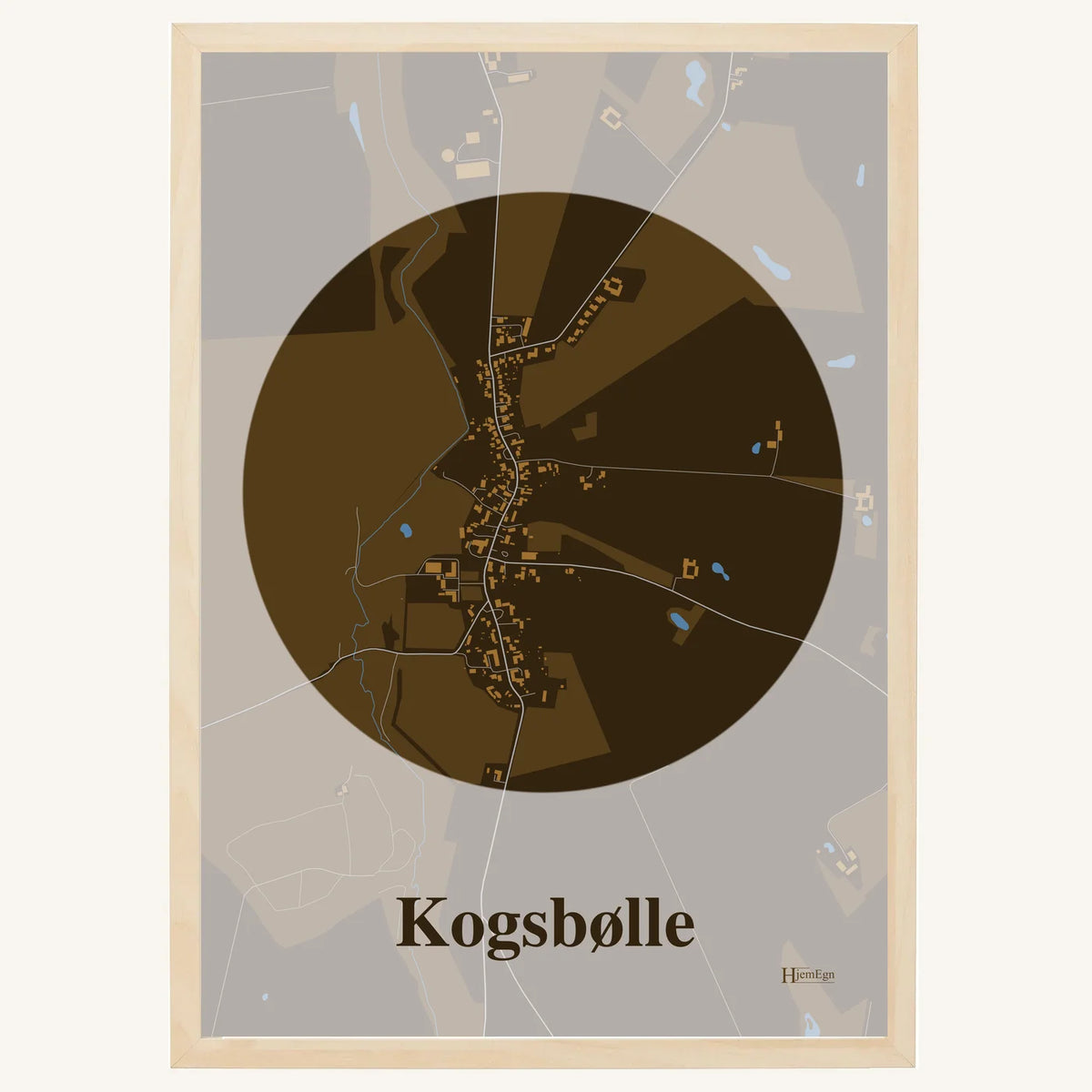 Kogsbølle plakat – Centrum 2026 – Mørk brun
