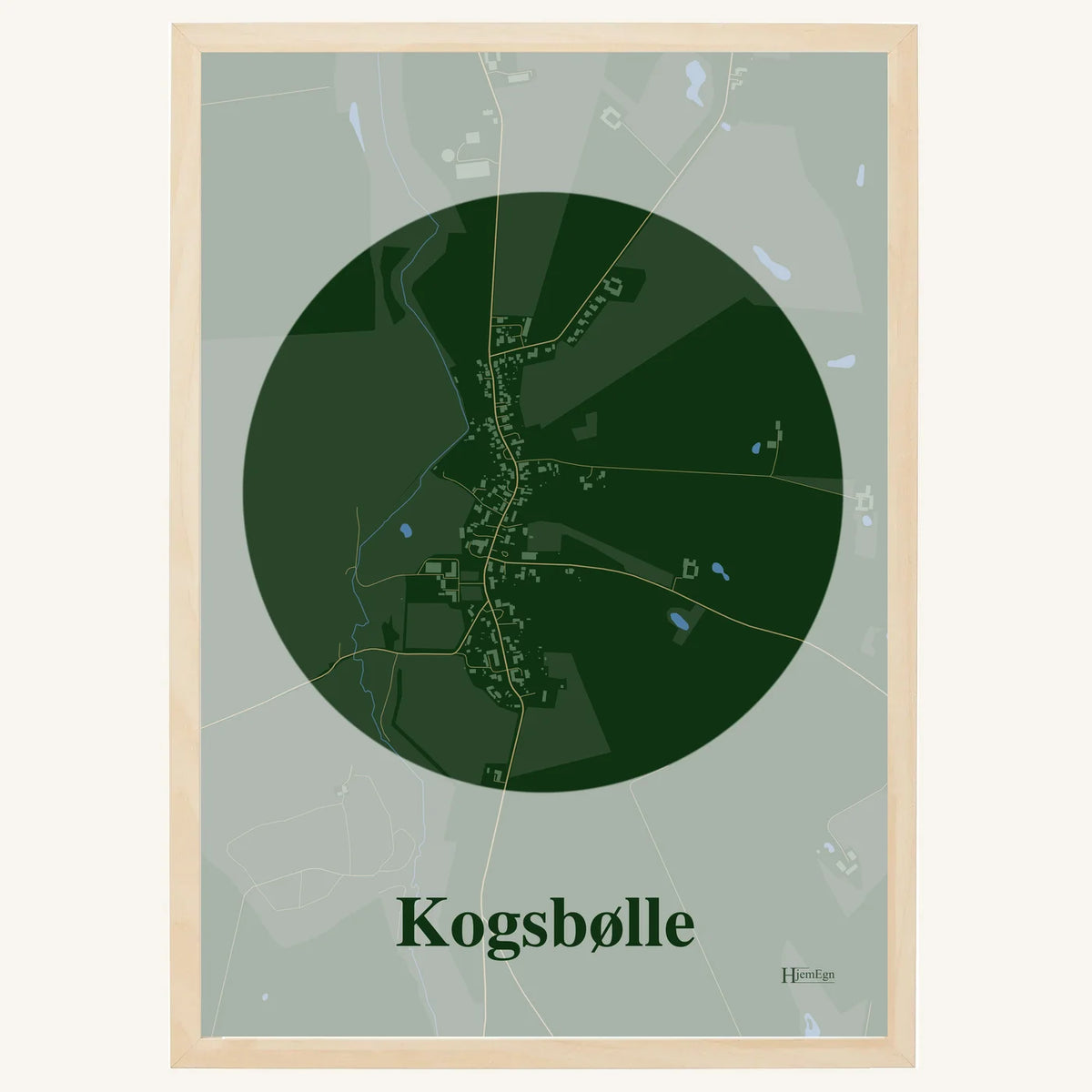Kogsbølle plakat – Centrum 2026 – Mørk grøn