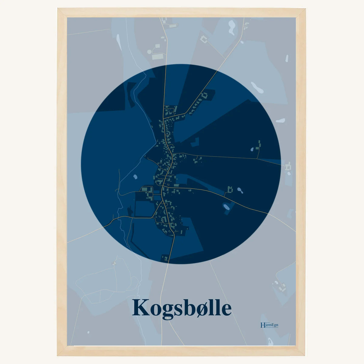 Kogsbølle plakat – Centrum 2026 – Mørk blå