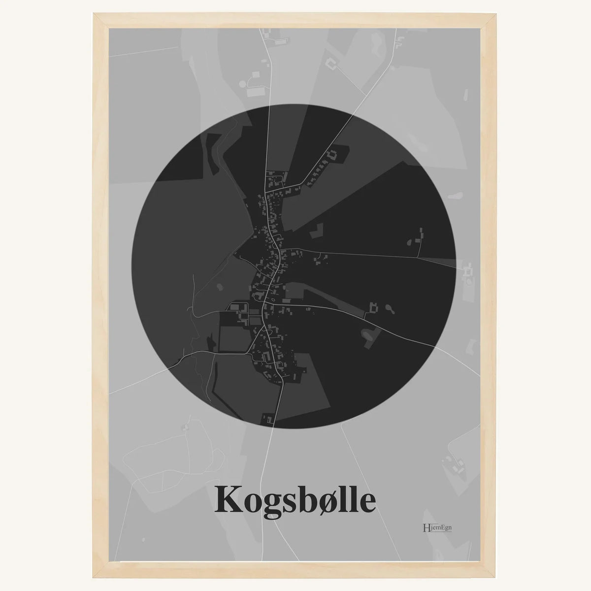 Kogsbølle plakat – Centrum 2026 – Mørk grå