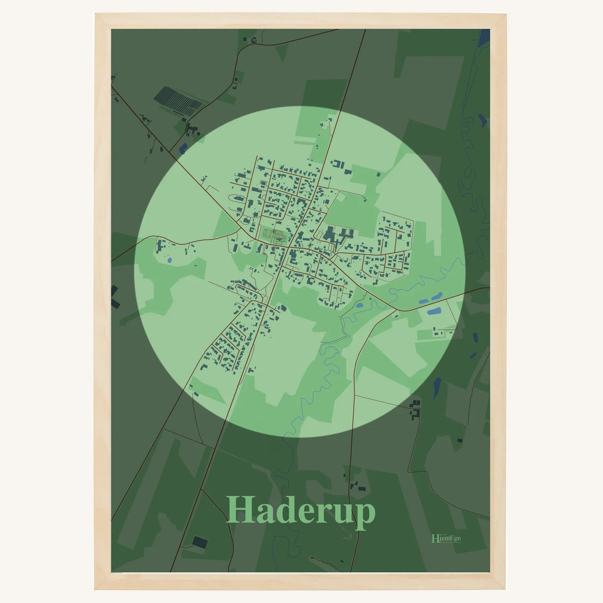 Haderup plakat – Centrum 2026 – Lys pastel grøn