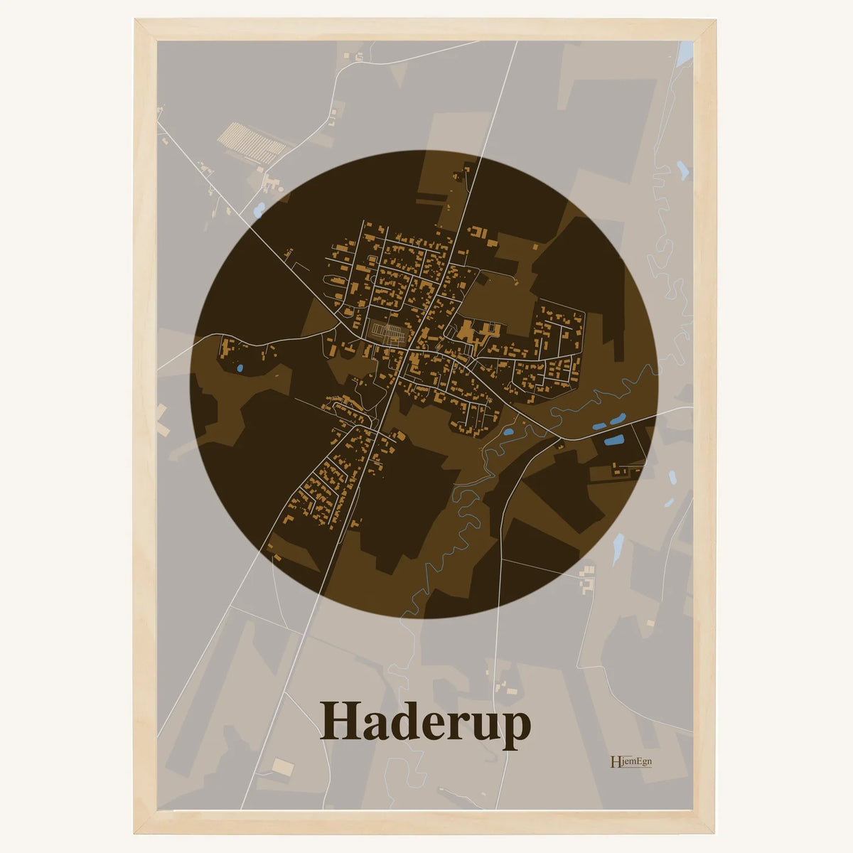 Haderup plakat – Centrum 2026 – Mørk brun