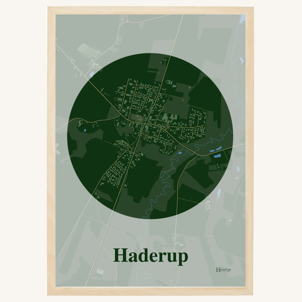 Haderup plakat – Centrum 2026 – Mørk grøn